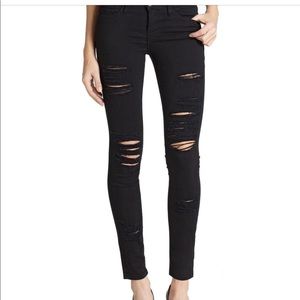 Frame Skinny Ripped Denim